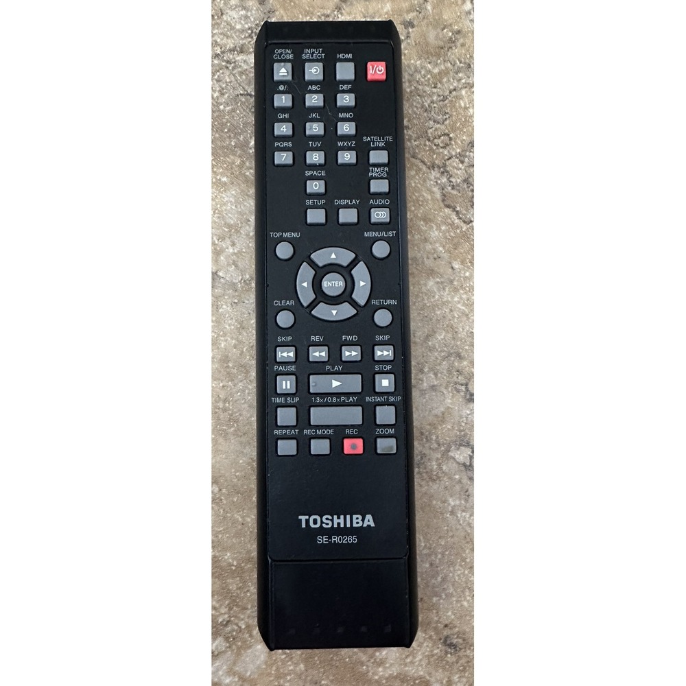 Genuine Toshiba SE-R0265 TV VCR Combo Remote Control